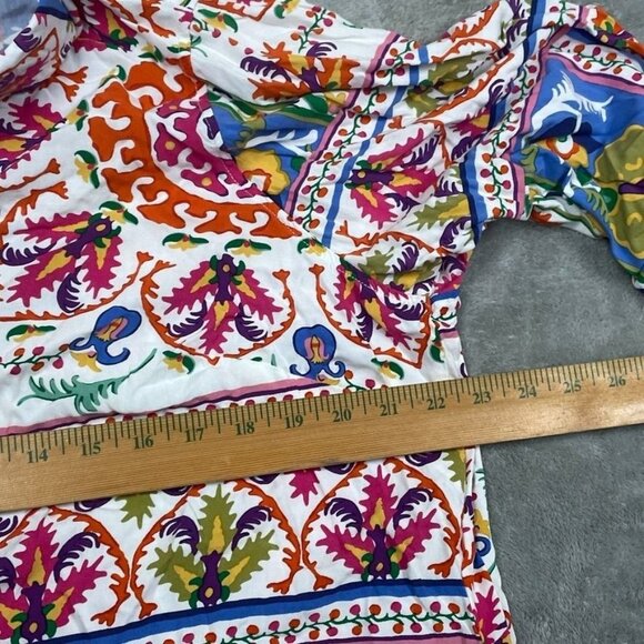 Cynthia Rowley Womens Multicolor Patterned Button-Up Shirt Plus 2X a0465 - Picture 4 of 7